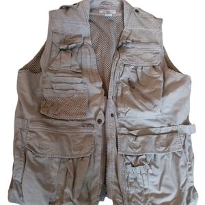 Banana Republic Men's Camping Utility Vest MANY Compartments